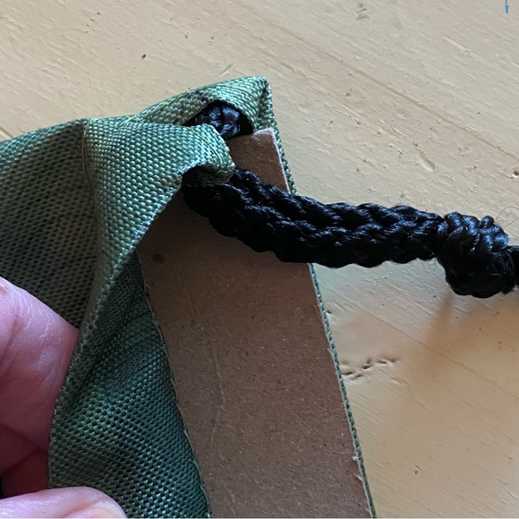 New Jeep utility bag, drawstring topographical map design, green - Picture 4 of 6